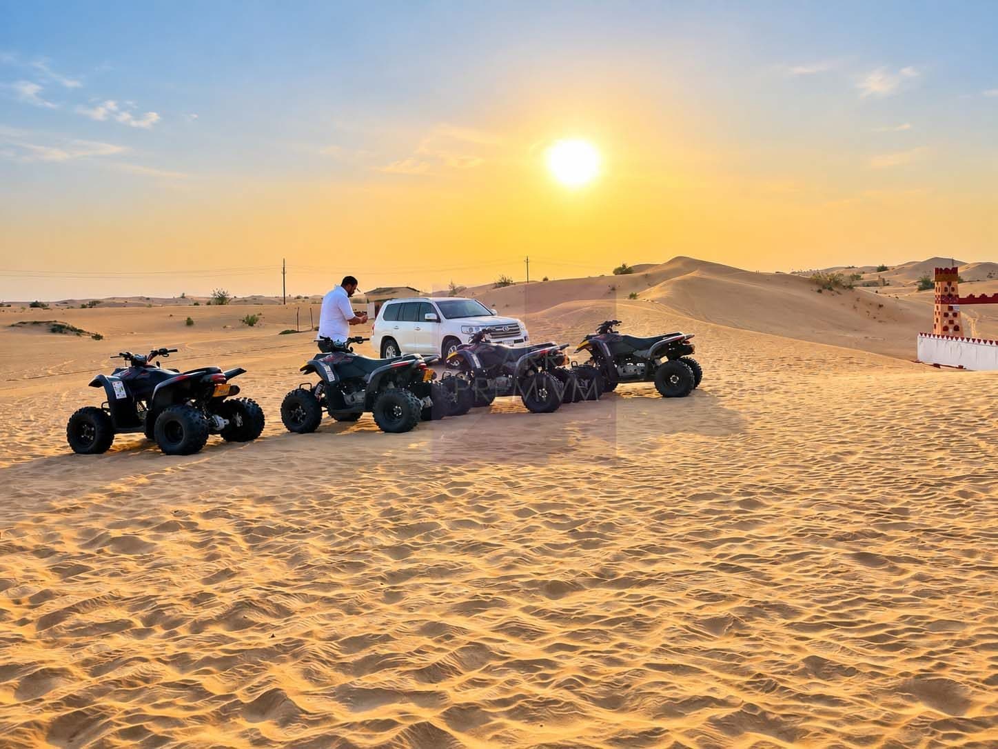 Safari en quad au coucher du soleil
